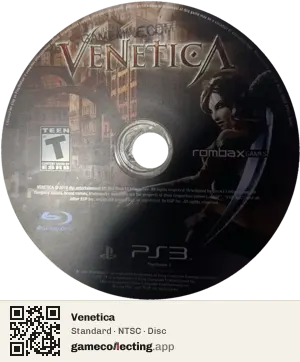 Venetica PlayStation 3, NTSC disc