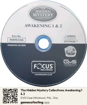 The Hidden Mystery Collectives: Awakening 1 & 2 Computer, PAL disc