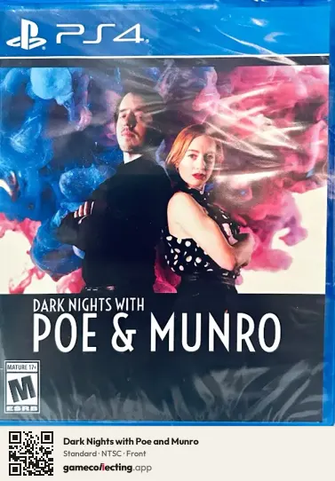 Dark Nights with Poe and Munro PlayStation 4, NTSC box front