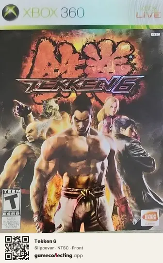 Tekken 6 Xbox 360, NTSC box front