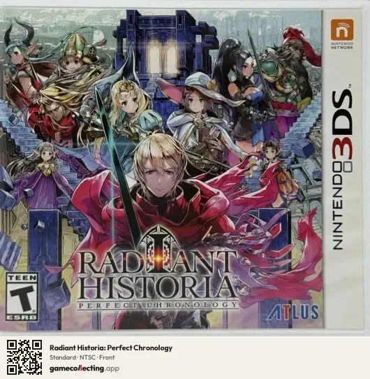Radiant Historia: Perfect Chronology Nintendo 3DS, NTSC box front