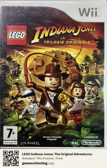 LEGO Indiana Jones: The Original Adventures Nintendo Wii, France box front