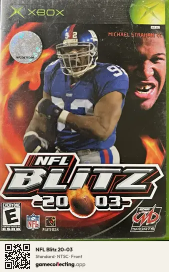 NFL Blitz 20-03 Xbox, NTSC box front