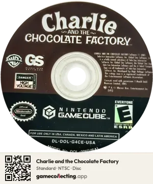 Charlie and the Chocolate Factory Nintendo GameCube, NTSC disc