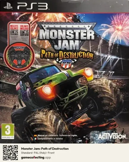 Monster Jam: Path of Destruction PlayStation 3, Italy box front