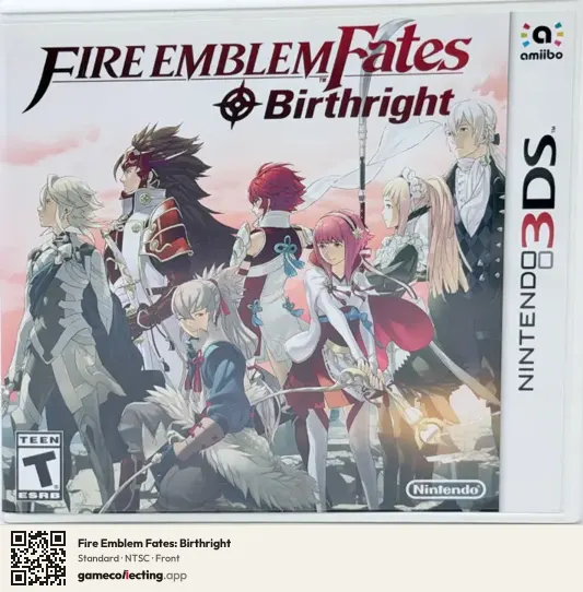 Fire Emblem Fates: Birthright Nintendo 3DS, NTSC box front
