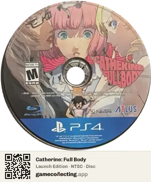 Catherine: Full Body PlayStation 4, NTSC disc