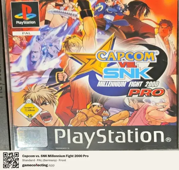Capcom vs. SNK Millennium Fight 2000 Pro PlayStation, Germany box front