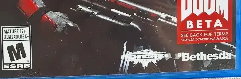 Wolfenstein: The New Order, the ESRB box on its front
