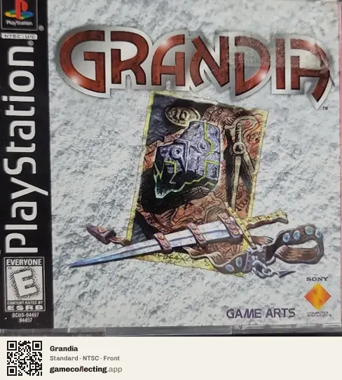 Grandia PlayStation, NTSC box front