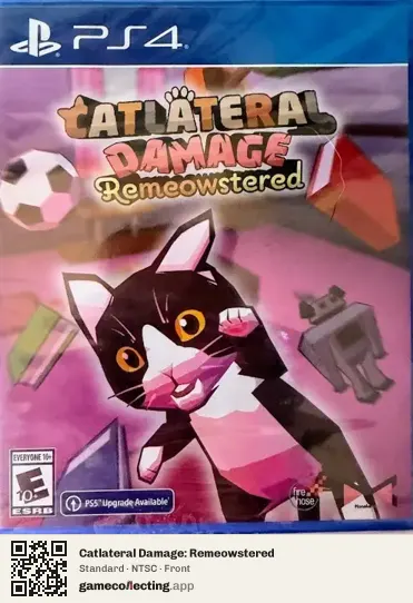 Catlateral Damage: Remeowstered PlayStation 4, NTSC box front
