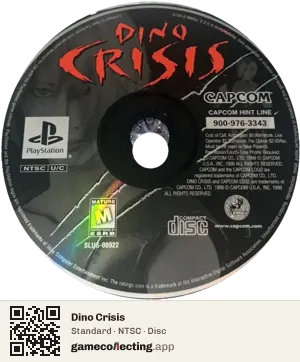 Dino Crisis PlayStation, NTSC disc