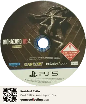 Resident Evil 4 PlayStation 5, Asia disc