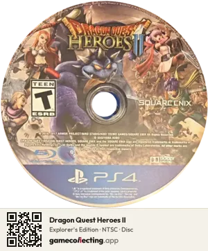 Dragon Quest Heroes II PlayStation 4, NTSC disc