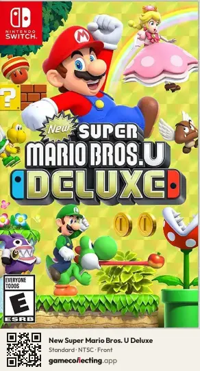 New Super Mario Bros. U Deluxe Nintendo Switch, NTSC box front