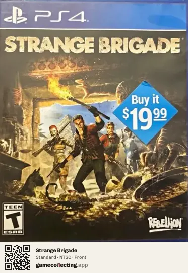 Strange Brigade PlayStation 4, NTSC box front
