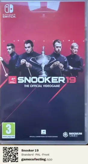 Snooker 19 Nintendo Switch, PAL box front