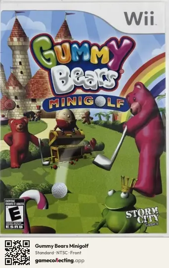 Gummy Bears Minigolf Nintendo Wii, NTSC box front