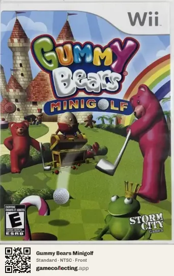 Gummy Bears Minigolf Nintendo Wii, NTSC box front
