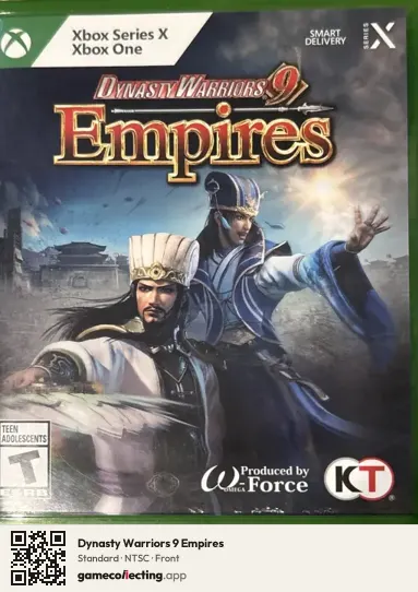 Dynasty Warriors 9 Empires Xbox Series X, NTSC box front