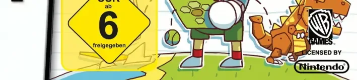Scribblenauts, the USK square on its front