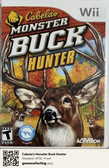 Cabela's Monster Buck Hunter Nintendo Wii, NTSC box front