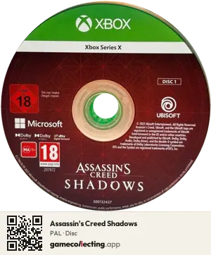 Assassin's Creed Shadows Xbox Series X, PAL disc