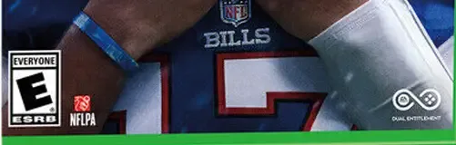 Madden NFL 24, the ESRB box on its front