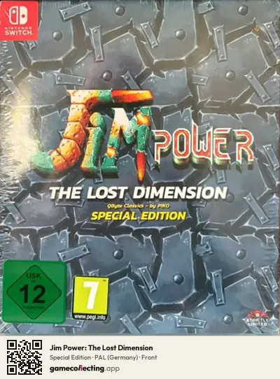 Jim Power: The Lost Dimension Nintendo Switch, Germany box front