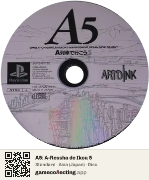 A5: A-Ressha de Ikou 5 PlayStation, Asia disc