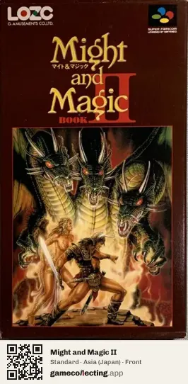 Might and Magic II Super Nintendo Entertainment System, Asia box front