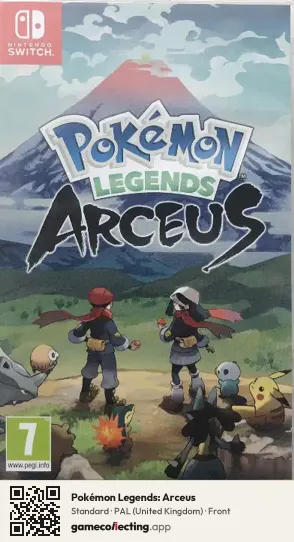 Pokémon Legends: Arceus Nintendo Switch, United Kingdom box front