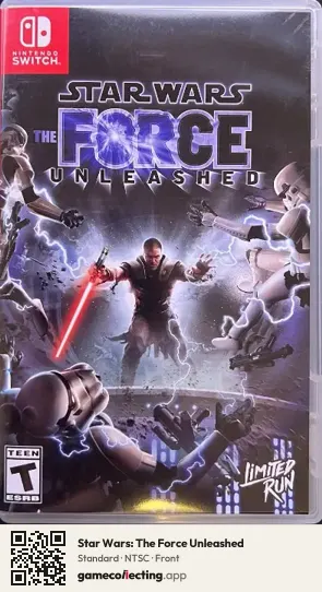 Star Wars: The Force Unleashed Nintendo Switch, NTSC box front