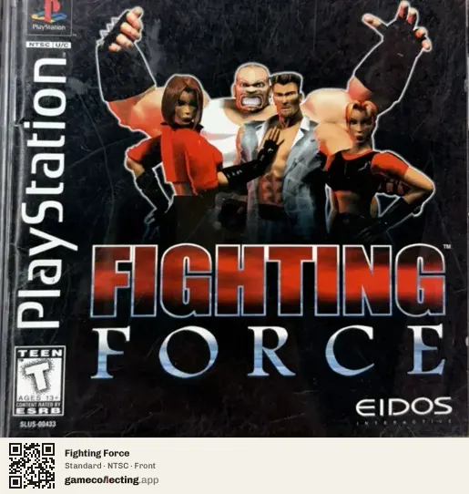 Fighting Force PlayStation, NTSC box front