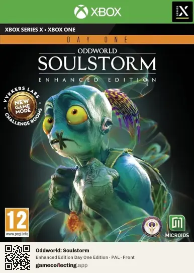 Oddworld: Soulstorm Xbox Series X, PAL box front