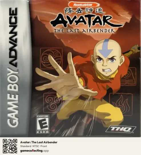 Avatar: The Last Airbender Game Boy Advance, NTSC box front