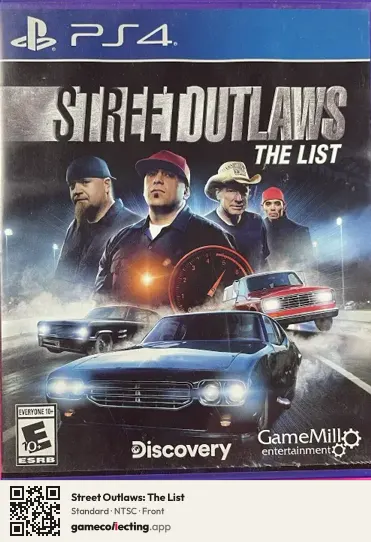 Street Outlaws: The List PlayStation 4, NTSC box front