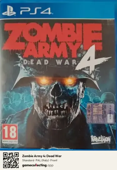 Zombie Army 4: Dead War PlayStation 4, Italy box front