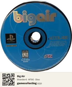 Big Air PlayStation, NTSC disc