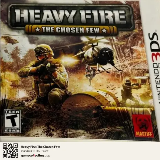 Heavy Fire: The Chosen Few Nintendo 3DS, NTSC box front
