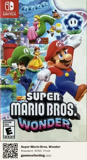 Super Mario Bros. Wonder Nintendo Switch, NTSC box front