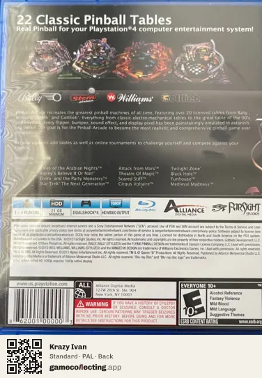 Krazy Ivan Sega Saturn, PAL box back