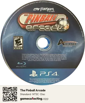 The Pinball Arcade PlayStation 4, NTSC disc