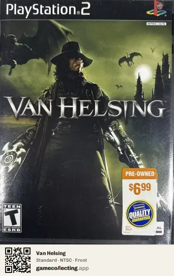 Van Helsing PlayStation 2, NTSC box front