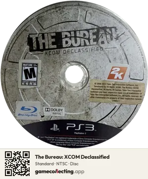 The Bureau: XCOM Declassified PlayStation 3, NTSC disc