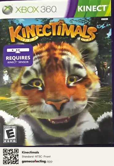 Kinectimals Xbox 360, NTSC box front