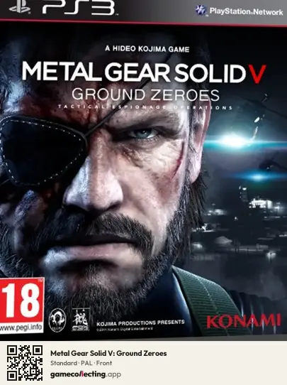 Metal Gear Solid V: Ground Zeroes PlayStation 3, PAL box front