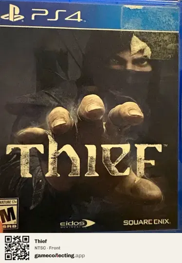 Thief PlayStation 4, NTSC box front