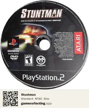 Stuntman PlayStation 2, NTSC disc