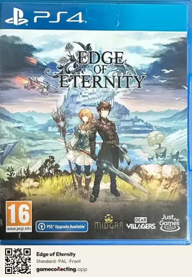 Edge of Eternity PlayStation 4, PAL box front